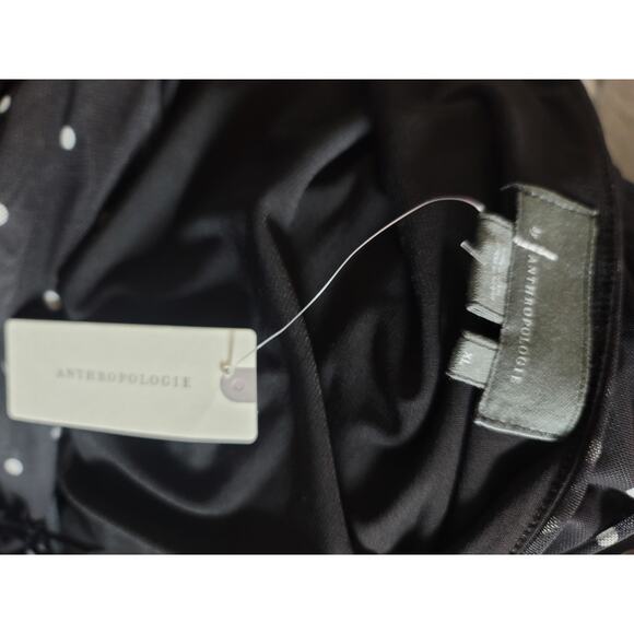 Anthropologie Shirred Mesh Polka Dot Top - New - Size XL - Picture 5 of 6